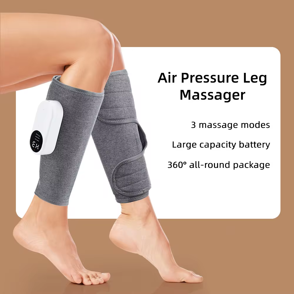 Unisex Beinmassagegerät mit 3 Luftkompressions-Modi für entspannte Beine und verbesserte Durchblutung.