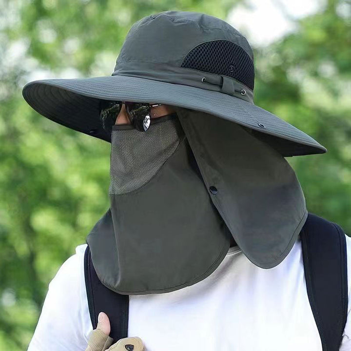 Stilvoller Unisex Sonnenhut mit UV-Schutz, atmungsaktiv für Outdoor, Wandern & Camping – dein idealer Begleiter.
