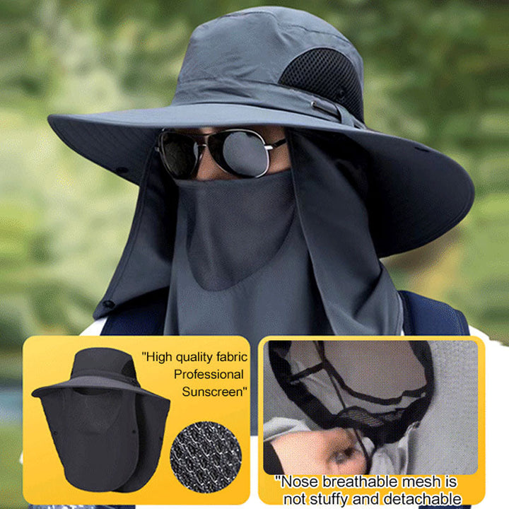 Unisex Bergsteigerhut mit verstellbarem Kinnriemen, UV-Schutz & Atmungsaktivität für alle Outdoor-Aktivitäten.