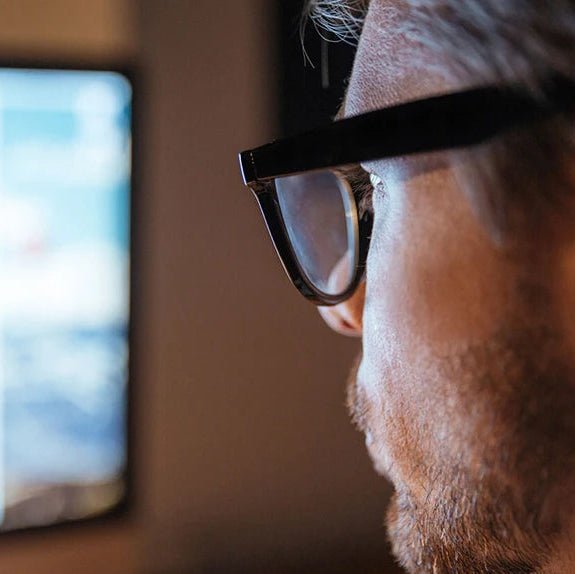 Hochwertige Blaulichtfilter Brille, unisex, für PC-Arbeit & Multimedia, reduziert Augenbelastung.