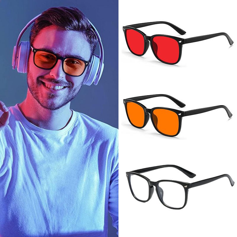Gesundheit: Unisex Brille mit Blaulichtfilter schützt Augen vor Bildschirmen & fördert Schlaf.