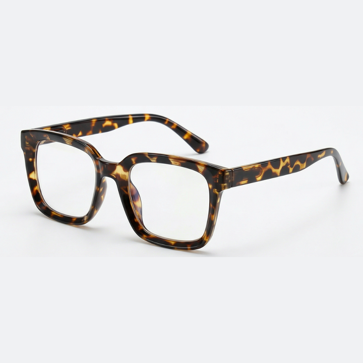 Modische Unisex Blaulichtfilter-Lesebrille, klare Gläser, augenfreundlich für entspanntes Arbeiten.