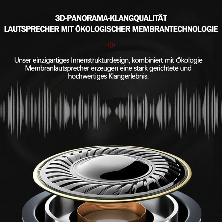 Modernes Audiogerät: kabellose Bluetooth Knochenleitungskopfhörer für freien Hörgenuss.