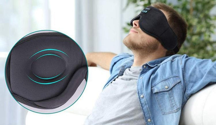 Unisex Bluetooth-Schlafmaske mit Hi-Fi-Sound für erholsamen Schlaf; bequem & kabellos Musik hören.