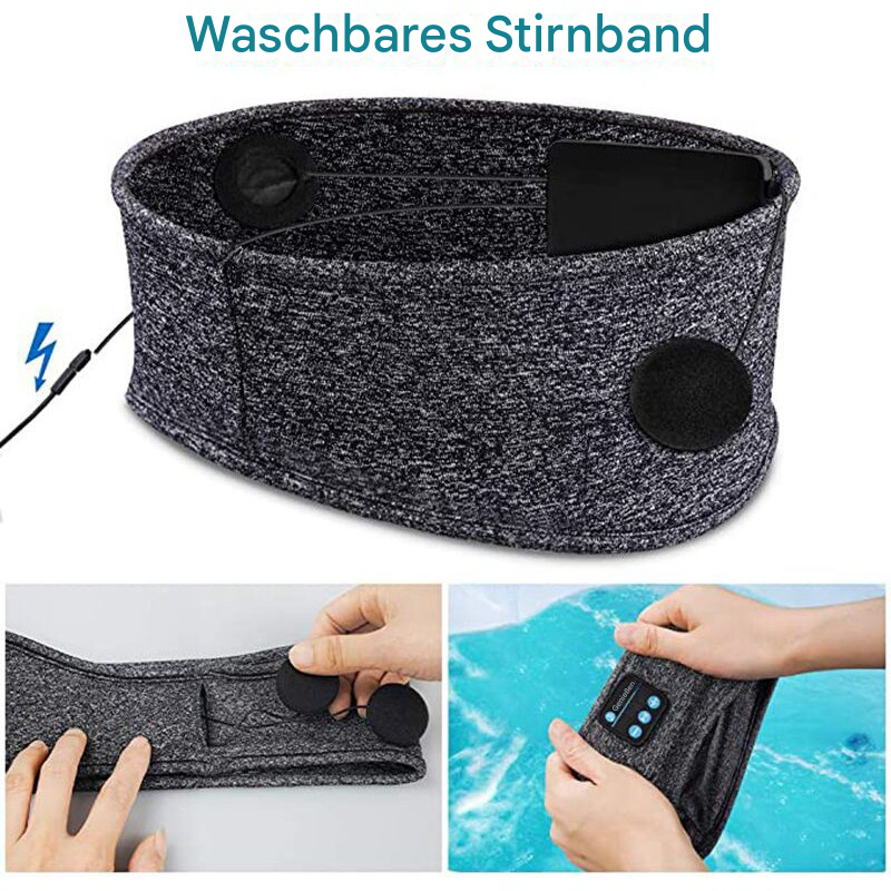 Unisex Bluetooth-Schlafmaske, weich & bequem für Tiefenentspannung & besseren Schlaf.