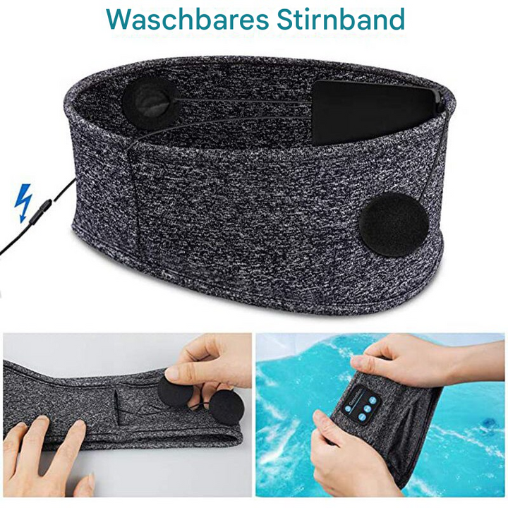 Unisex Bluetooth-Schlafmaske, weich & bequem für Tiefenentspannung & besseren Schlaf.