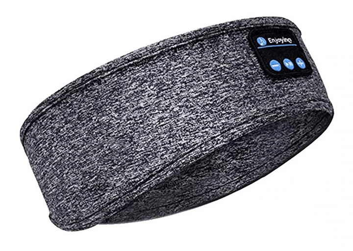 Detailansicht der Unisex Bluetooth-Schlafmaske mit Bedienelementen für Musik & Anrufe.