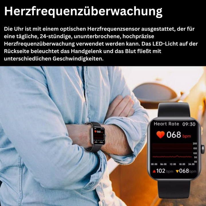 Unisex Blutzucker-Monitor im Alltag, schmerzfrei & diskret wichtige Vitalwerte im Blick behalten.