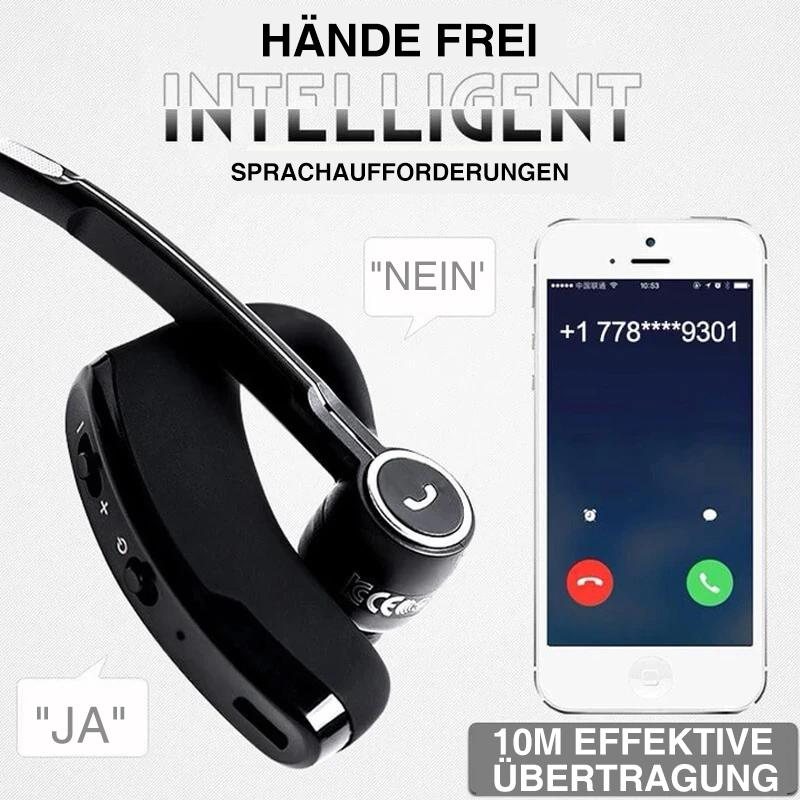 Ergonomischer Business Bluetooth Ohrstecker, kabellos, mit Noise Cancelling für ungestörte Gespräche.