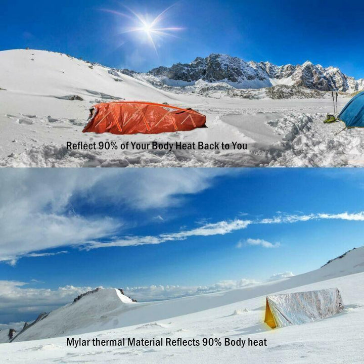 Vielseitiger Camping Schlafsack, atmungsaktiv & warm, für Überleben, Wandern & Outdoor-Nächte.