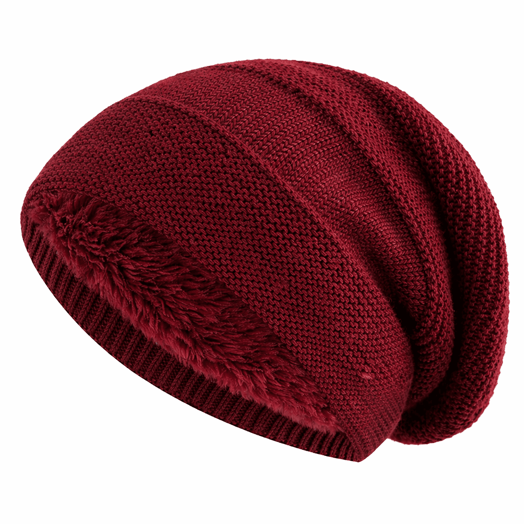 Trendige Unisex Chillia Mütze im Slouchy-Design. Hält Kopf warm & ist stilvoll an kühlen Herbsttagen.