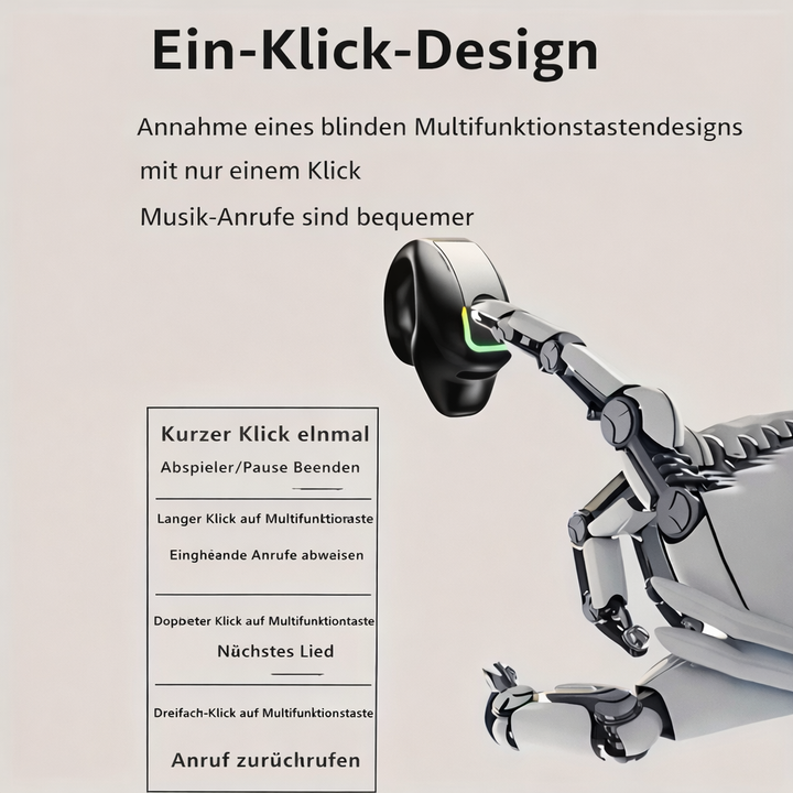 Schmerzfreie Unisex Open-Ear Kopfhörer, Clip-On für stabilen Sitz & Bewusstsein für Umgebung.