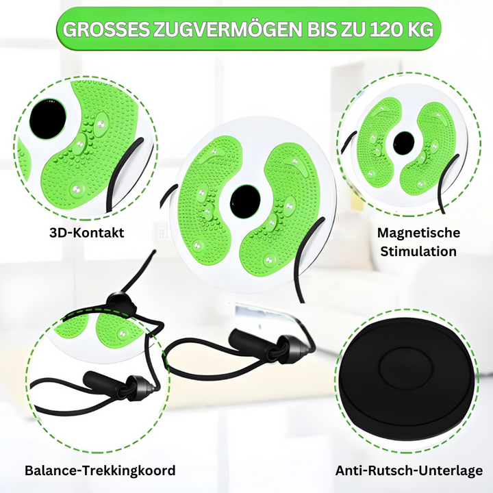 Vielseitiger Core-Trainer für Coretraining, Rückenstärkung, Stabilität & Abnehmen. Ideal für zuhause.