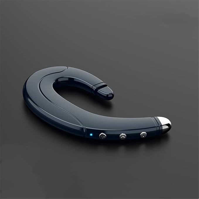 Sportler trägt komfortables drahtloses Knochenleitungs-Headset; ideal für Outdoor-Sport & freihändige Audio.