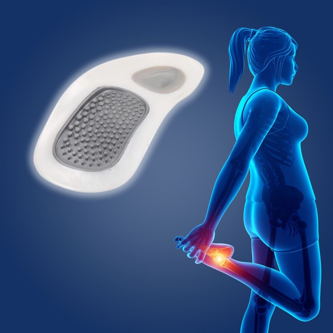 Orthopädische Einlegesohlen mit Stoßdämpfung & Fußgewölbeunterstützung für Sport & Alltag. Effektiver Fußkomfort.