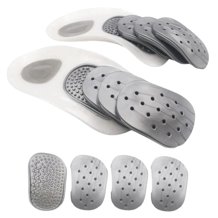Ergonomische Einlegesohlen mit Dämpfung. Unterstützen Fußgewölbe, lindern Fersenschmerzen & Plantarfasziitis.