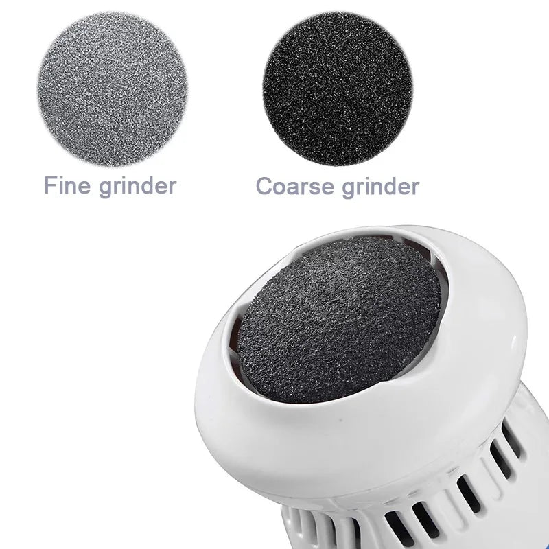 Leistungsstarker elektrischer Hornhautentferner für professionelle Fußpflege zu Hause. Ergonomisch, unisex.