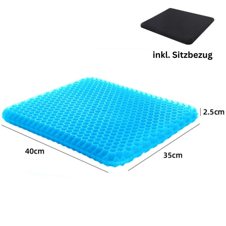 Unisex ergonomisches Gel-Sitzkissen für Bürostuhl; lindert Rückenschmerzen & Steißbein-Druck beim langen Sitzen.