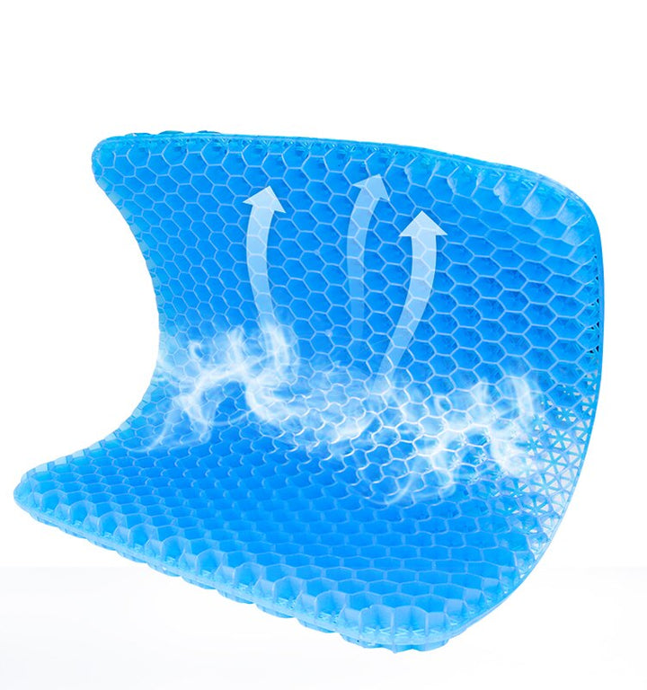 Komfortables Unisex-Sitzkissen mit Gelschicht; sorgt für schmerzfreies langes Sitzen am Schreibtisch.