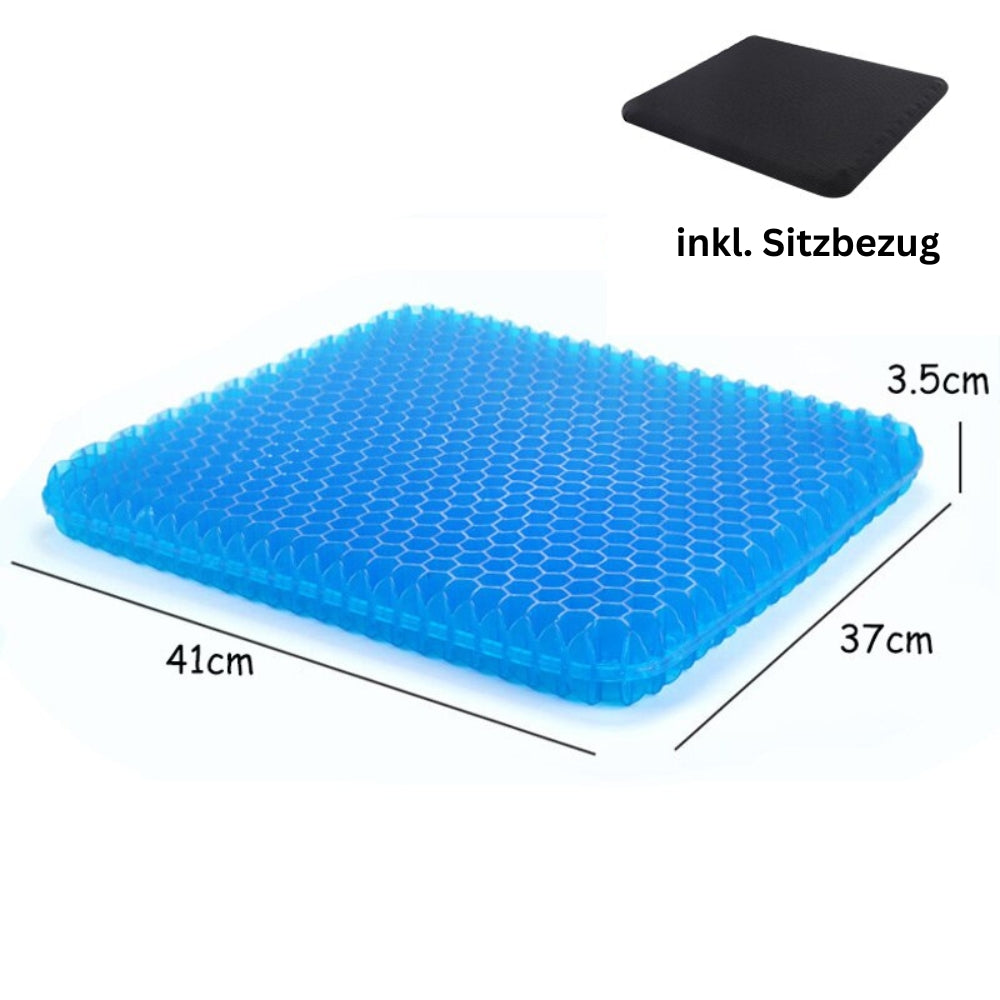 Hochwertiges ergonomisches Gelkissen für langes, komfortables und schmerzfreies Sitzen im Büro.