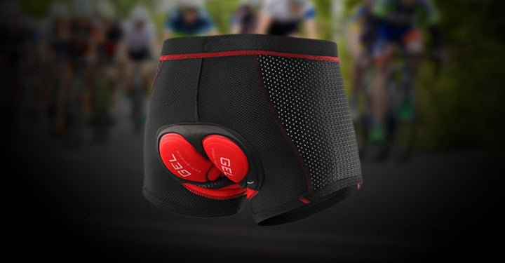Nahaufnahme der atmungsaktiven Polsterung in der Unisex Radhose Matteo. Für optimalen Komfort beim Radfahren.