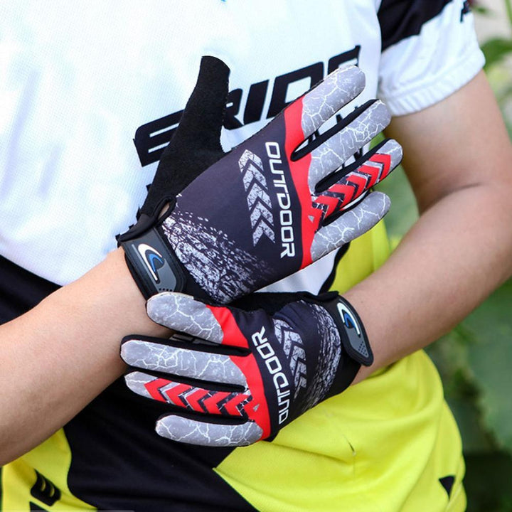 Fahrradhandschuhe unisex, touchscreen-kompatibel, für einfache Smartphone-Bedienung unterwegs.