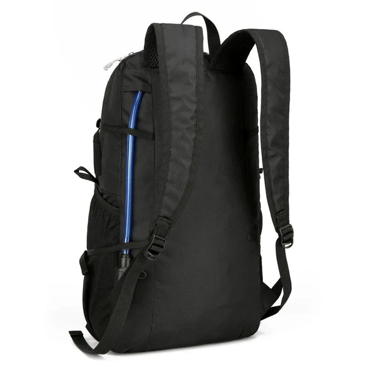 Kompakter 18L Faltrucksack für Reisen und Outdoor. Ultraleichtes Unisex-Design aus wetterfestem Polyester.
