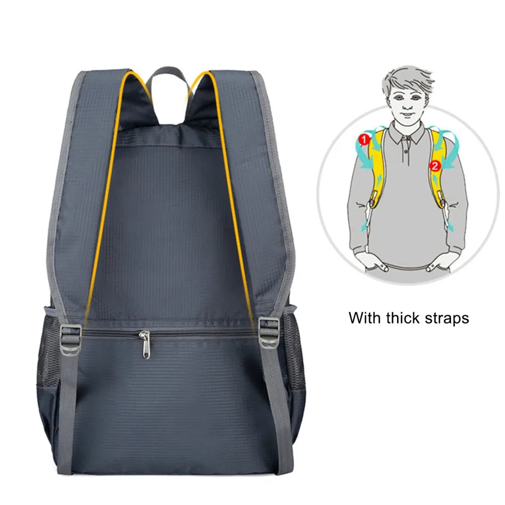 Ultraleichter 30L Wanderrucksack, faltbar & wasserdicht, Daypack für alpine Touren und Outdoor-Abenteuer.