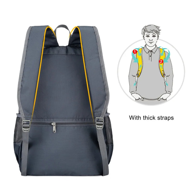 Ultraleichter 30L Wanderrucksack, faltbar & wasserdicht, Daypack für alpine Touren und Outdoor-Abenteuer.