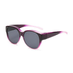 Gradient lila Rahmen + schwarz grau Linse