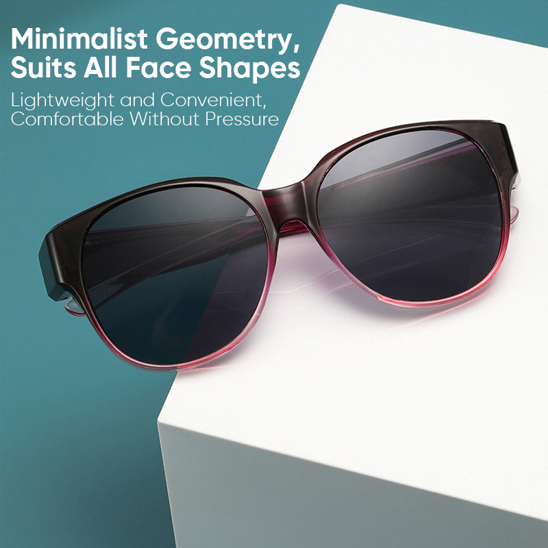 Robuste Fit Over Sonnenbrille mit UV400 Schutz und Blendschutz – perfekt für Brillenträger.