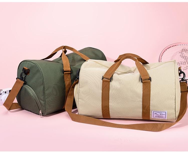 Unisex Fitness- & Reisetasche aus wasserdichtem Oxfordgewebe für Sport und Urlaub, mit praktischem Schuhfach.
