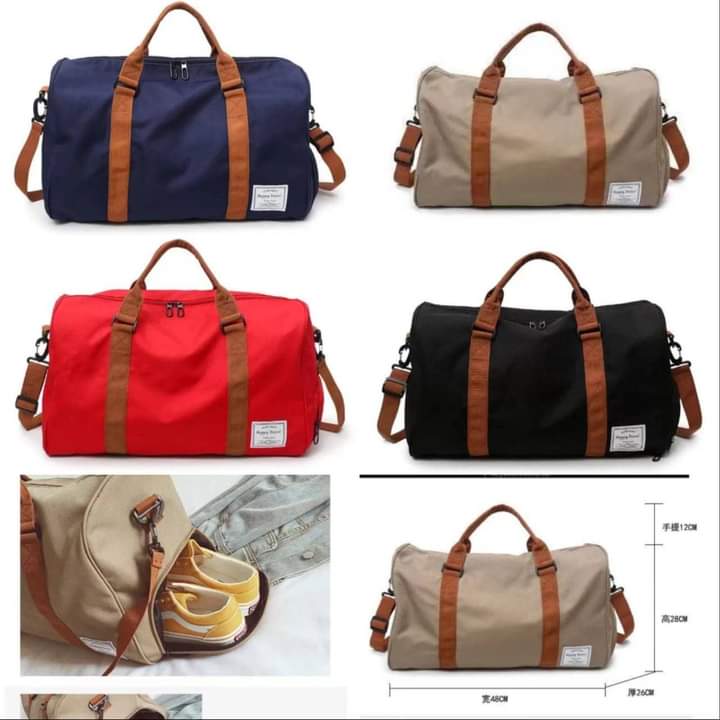 Vielseitige Unisex Duffelbag aus leichtem Oxfordgewebe, ideal für Fitness, Reisen und als Weekender, mit Schuhfach.