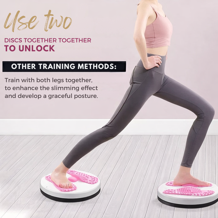 Rosa Aerobic-Twister für Bauch- und Hüftübungen, ideal für Fitness & Core-Training zu Hause.
