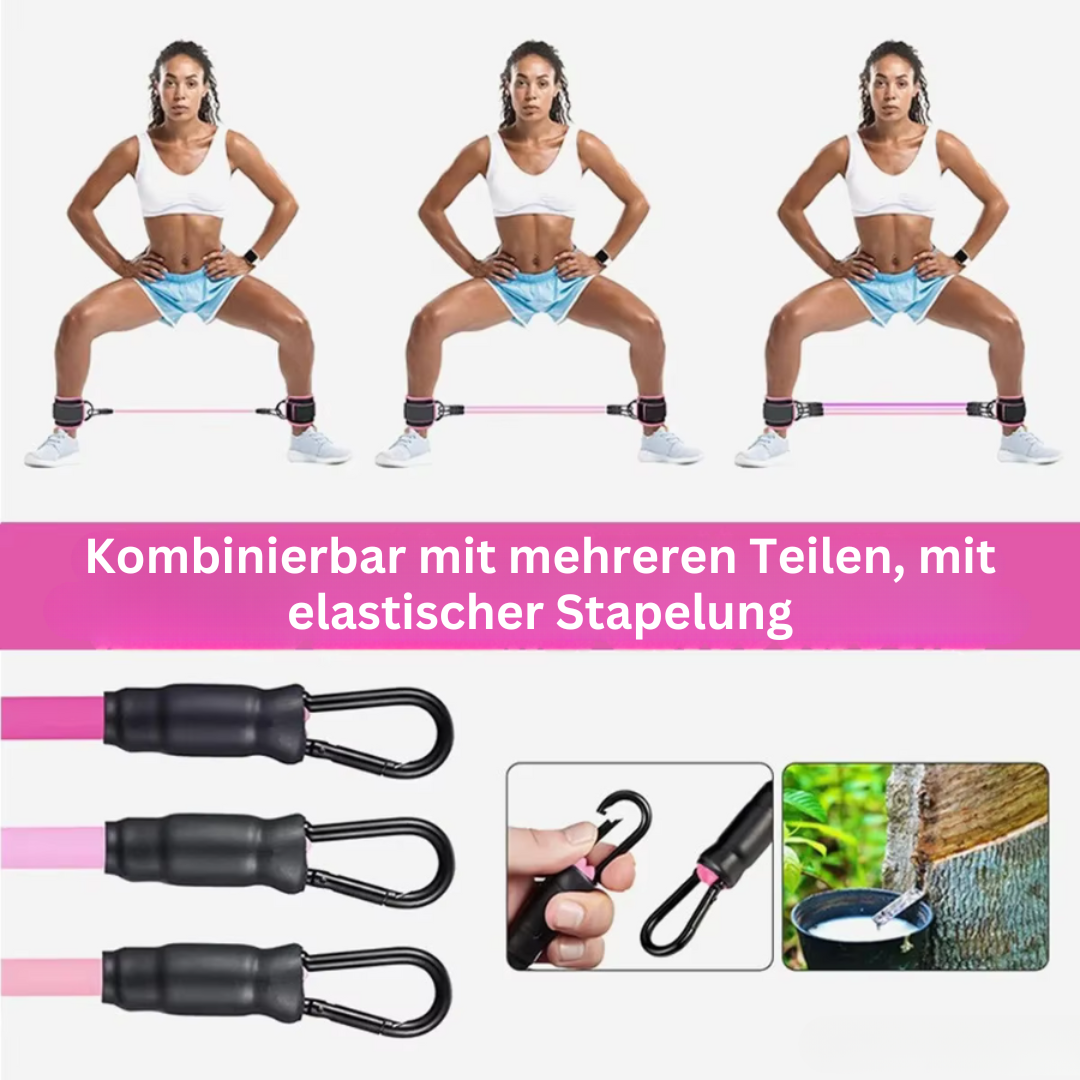 Leistungsstarke Fitness-Widerstandsbänder, ideal für Gesäßtraining & Beinübungen.