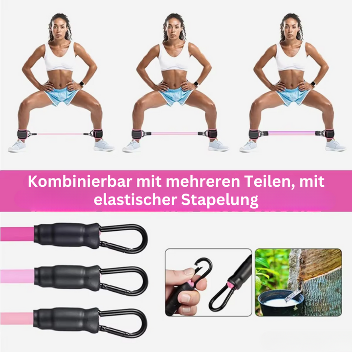 Leistungsstarke Fitness-Widerstandsbänder, ideal für Gesäßtraining & Beinübungen.