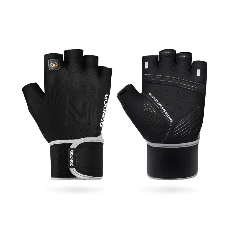 Robuste Fitnesshandschuhe unisex für Workout, mit Fokus auf Stabilität & Halt.