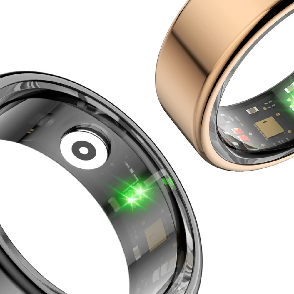 Eleganter Unisex Smartring mit integriertem Herzfrequenz- & Schlaf-Tracking für tägliche Fitness.
