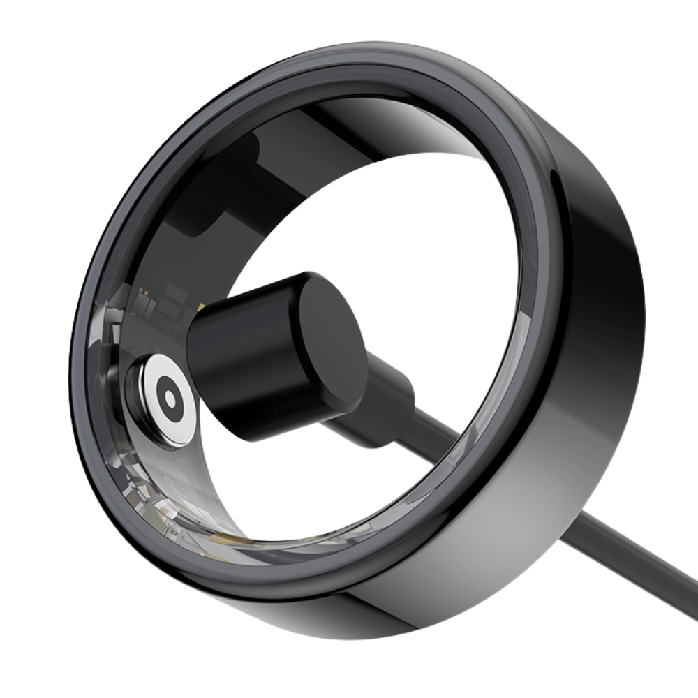 Innovativer Wearable Fitnessring für präzises Gesundheits-Tracking, optimiertes Wohlbefinden.
