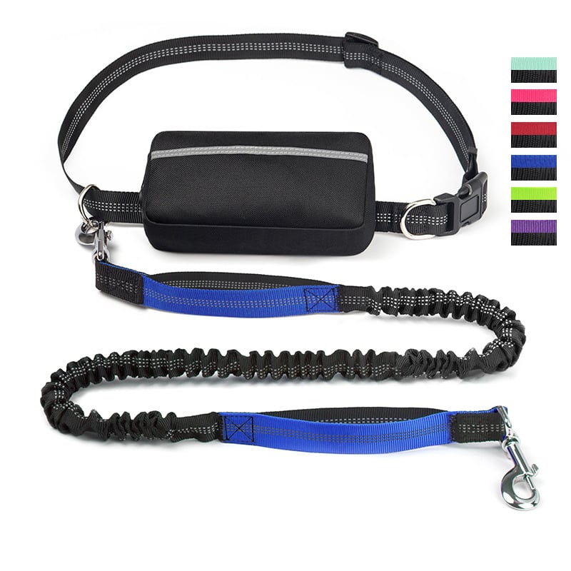 Premium Freihand-Hundeleine mit Hüftgurt, Nylon, für tägliches Gassi & Sport.