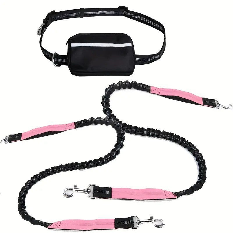 Outdoor-Freihandleine mit Hüftgurt, robust & sicher für jedes Abenteuer mit Hund.