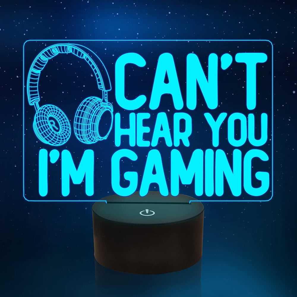 Gaming-Nachtlicht mit Farbwechsel-LEDs, ideales Stimmungslicht für Gamer-Zimmer-Dekoration.