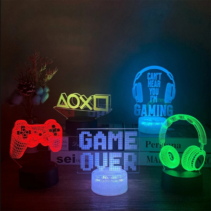 Vielseitiges Gaming-Nachtlicht, LED-Stimmungslicht & Dekoration, das perfekte Geschenk für Gamer.
