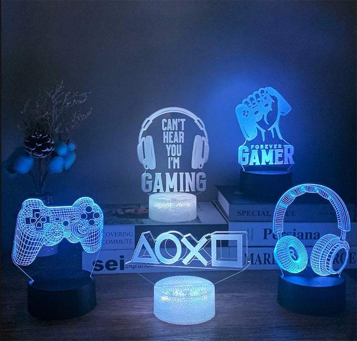 Innovatives Gaming-Nachtlicht, LED-Licht & stimmungsvolles Ambiente für jedes Gamer-Schlafzimmer.