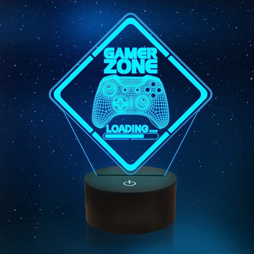 Stylisches Gaming-Nachtlicht als Schlafzimmer-Deko, LED-Licht für coole Atmosphäre bei Gamern.