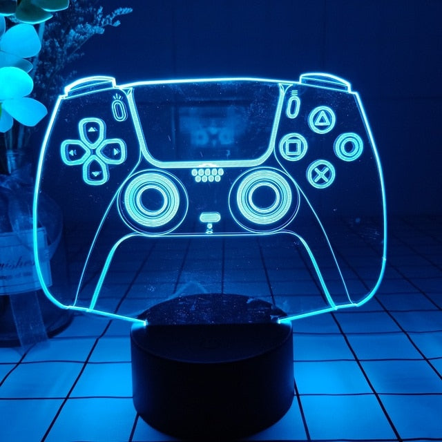 Gaming-Nachtlicht LED für Gamer-Schlafzimmer, stimmungsvolle Dekoration mit Farbwechsel-Ambiente.