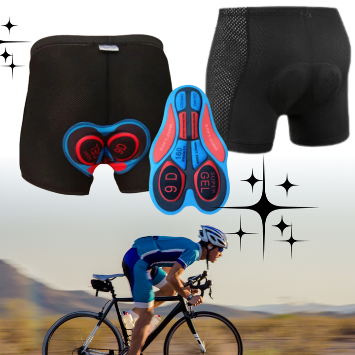 Unisex gepolsterte Radlerhose für Damen und Herren, bietet Komfort beim Radfahren und Radsport.