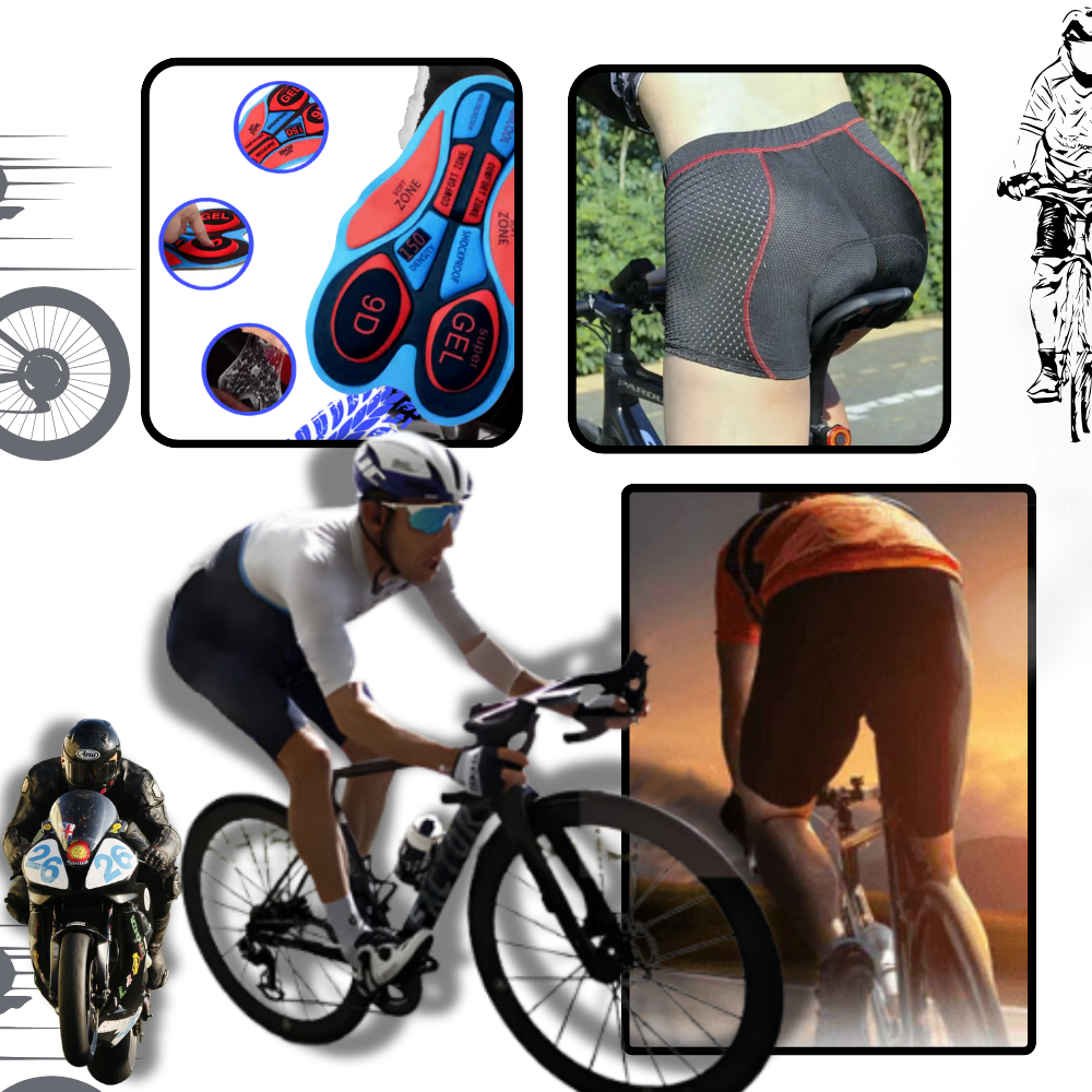 Feuchtigkeitsregulierende Radlerhose, unisex, mit Anti-Reibungs-Polsterung für anspruchsvollen Radsport.
