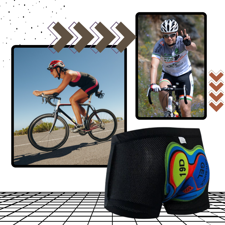 Ergonomisch geschnittene, gepolsterte Radlerhose für Damen und Herren, optimiert für Radsport-Komfort.