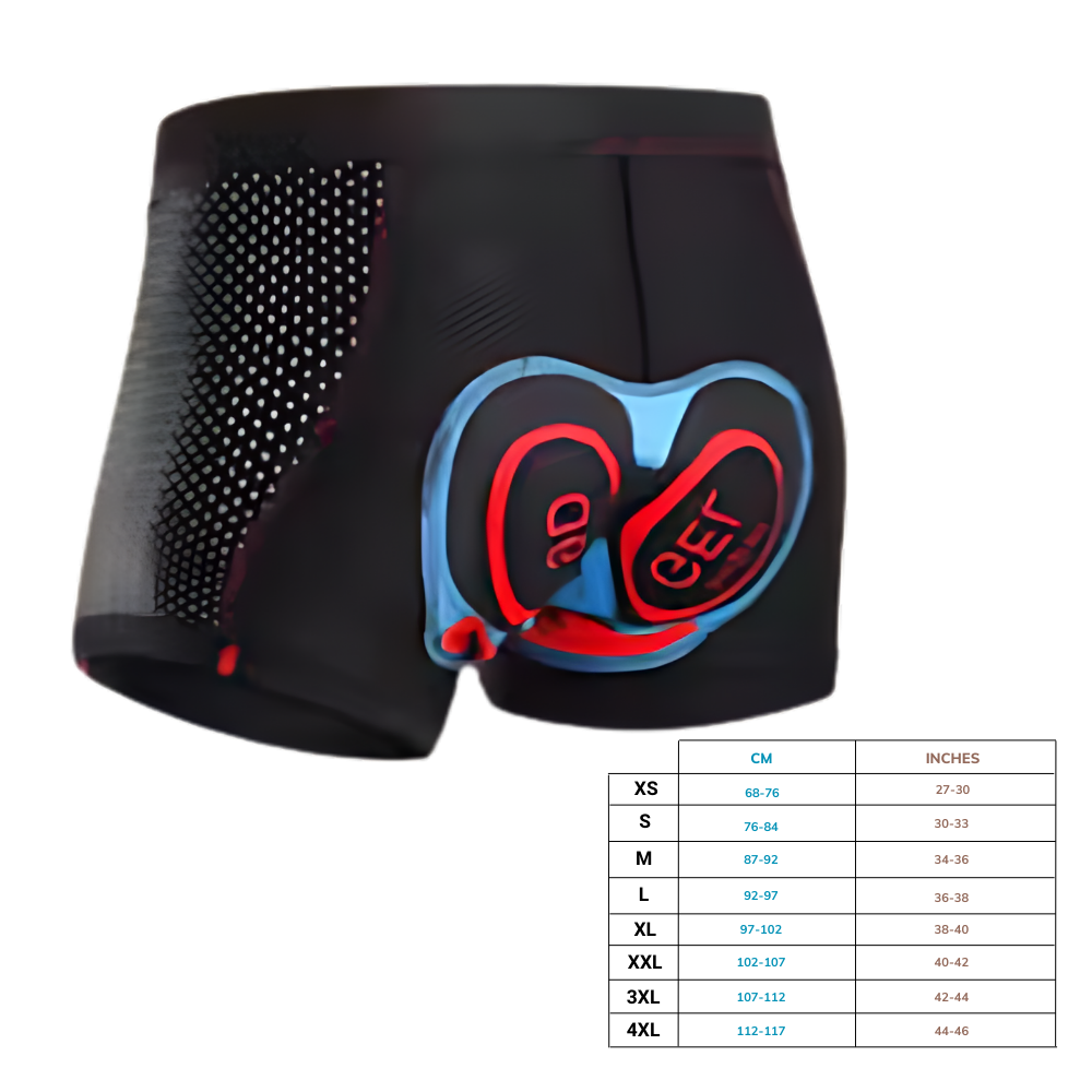 Atmungsaktive Unisex Radlerhose mit stoßabsorbierender Polsterung, perfekt für ausgedehntes Radfahren.